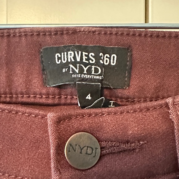 NYDJ Curves 360 Burgundy Jeans - Picture 2 of 6